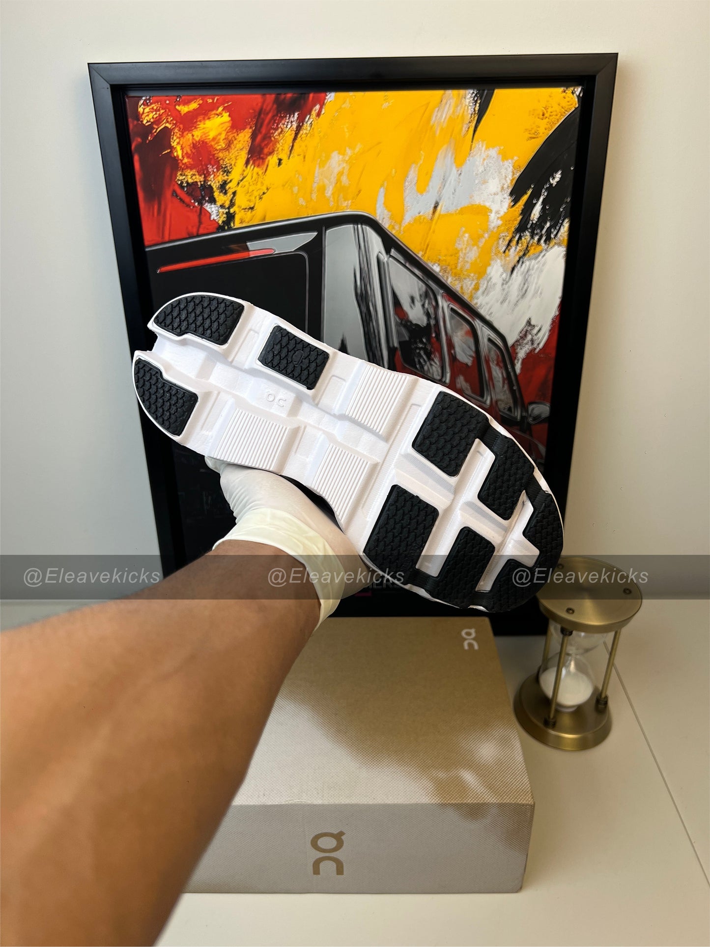 ON Cloudmonster 2 'white orange'