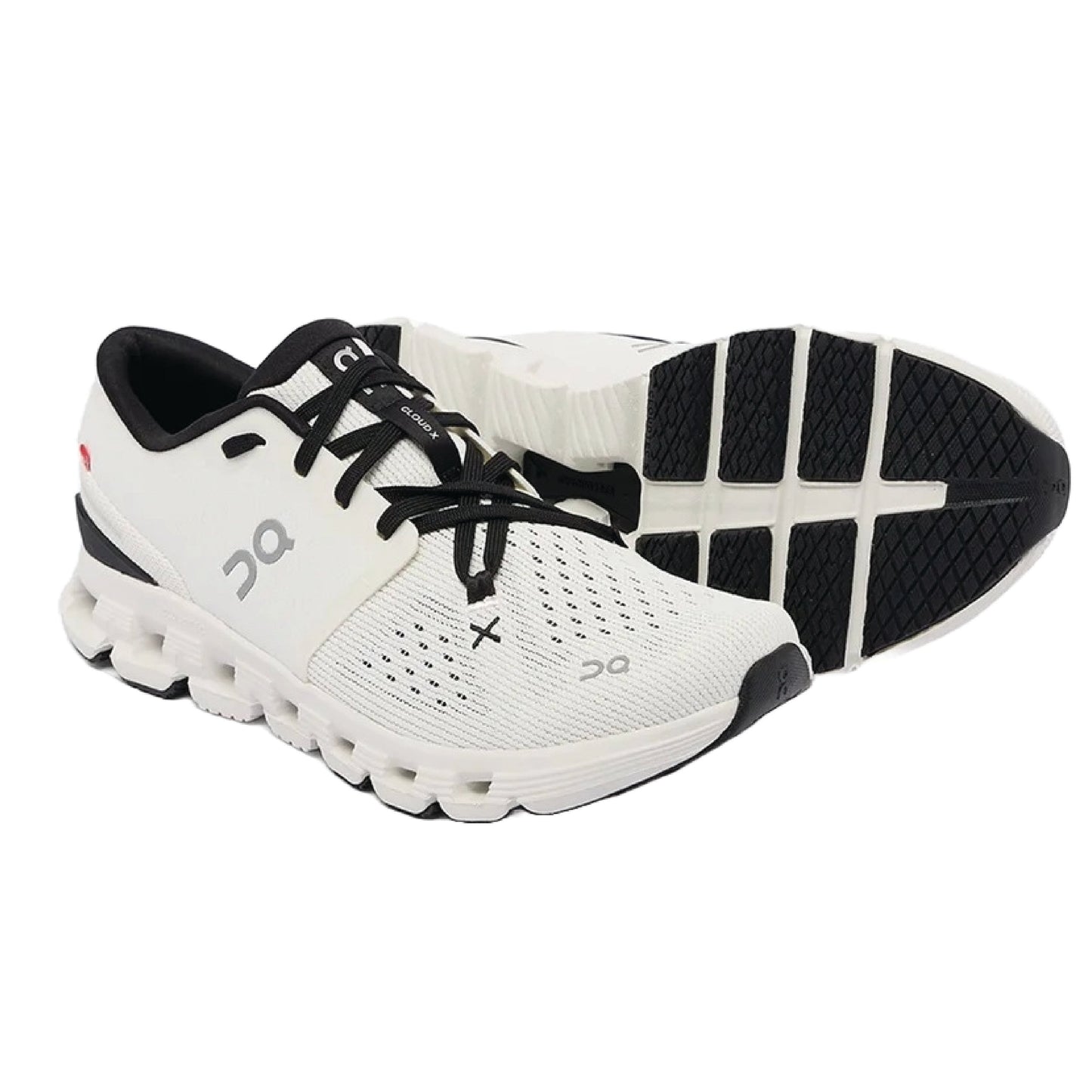 On Men's Cloud X 4 Sneakers Ivory/Black,