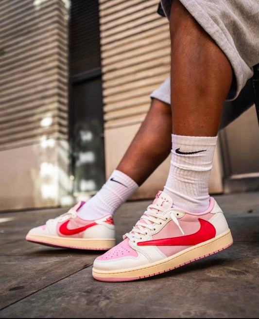Nike x Travis Scott Air Jordan 1 Low OG "Tropical Pink" - Orixa Kicks