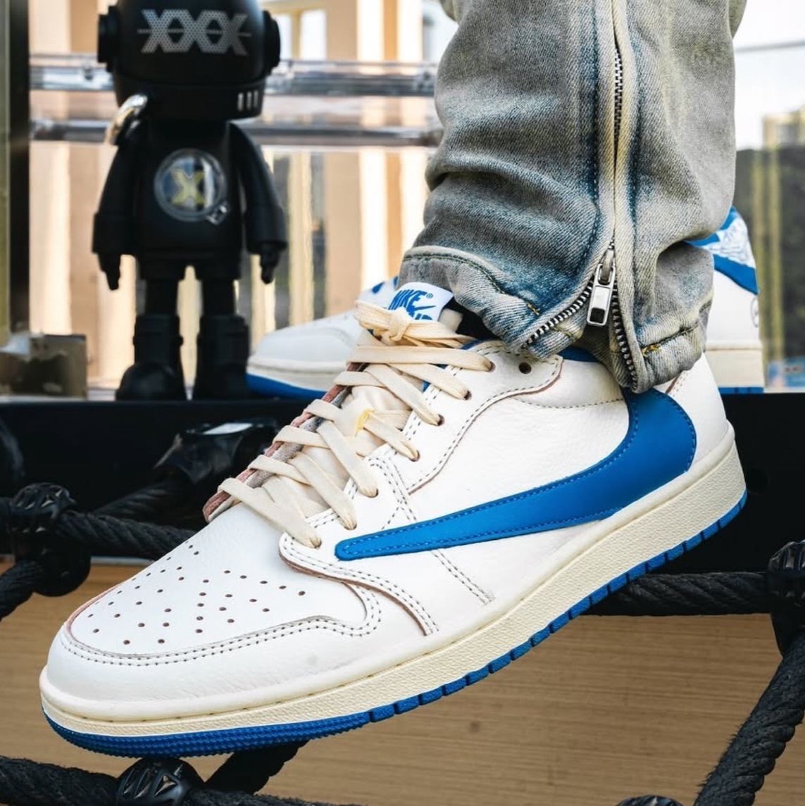 Jordan 1 Retro Low OG SP Fragment x Travis Scott ‘Sail Military - Orixa Kicks