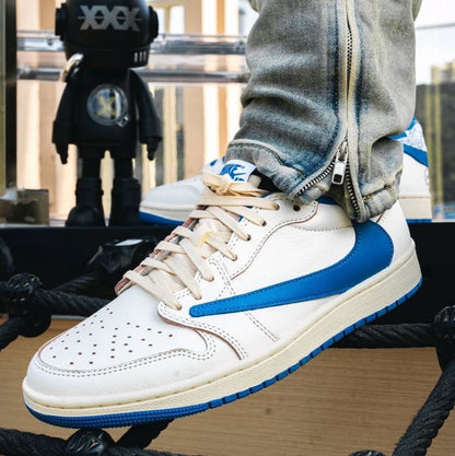 Jordan 1 Retro Low OG SP Fragment x Travis Scott ‘Sail Military - Orixa Kicks