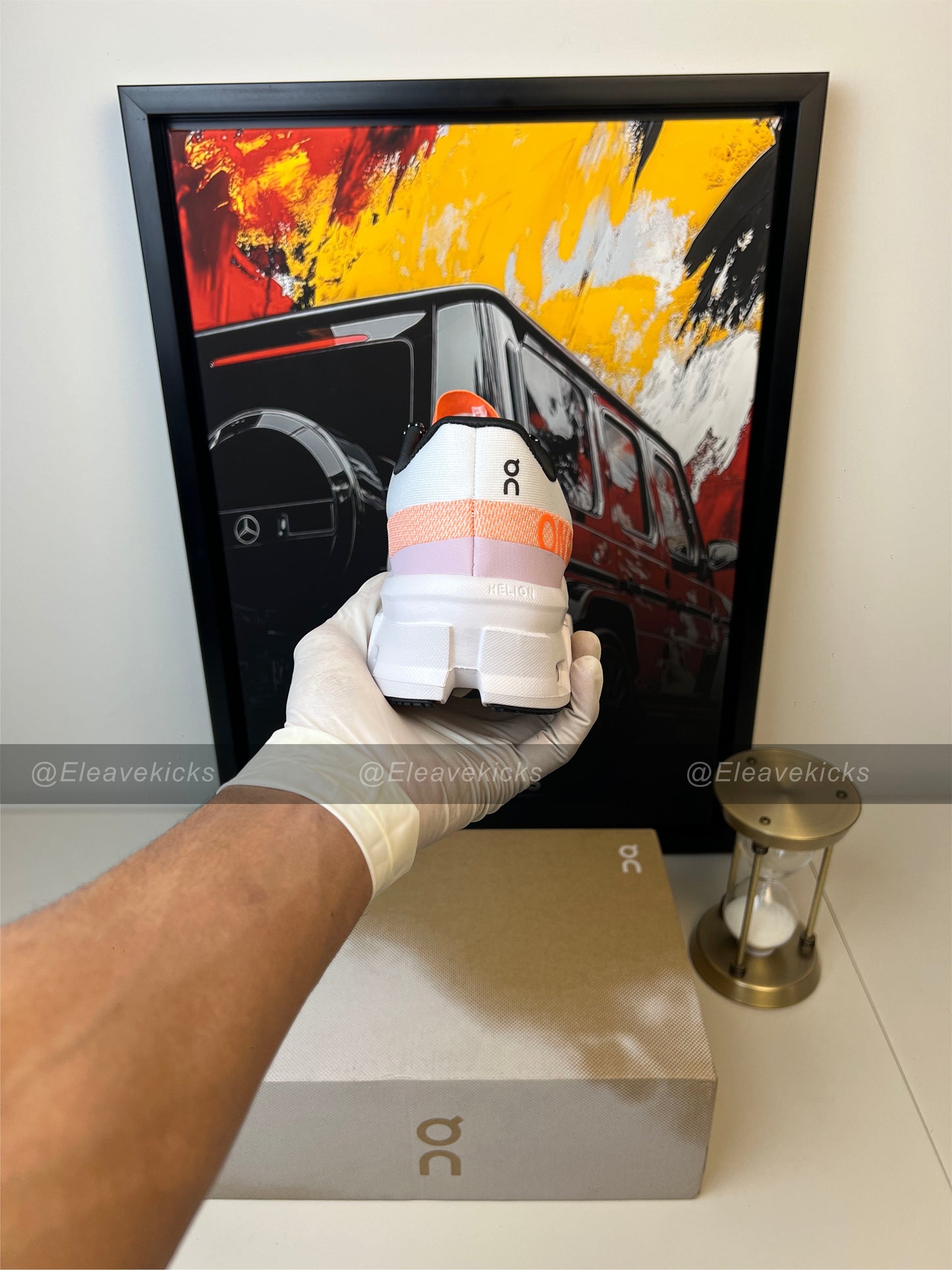 ON Cloudmonster 2 'white orange'