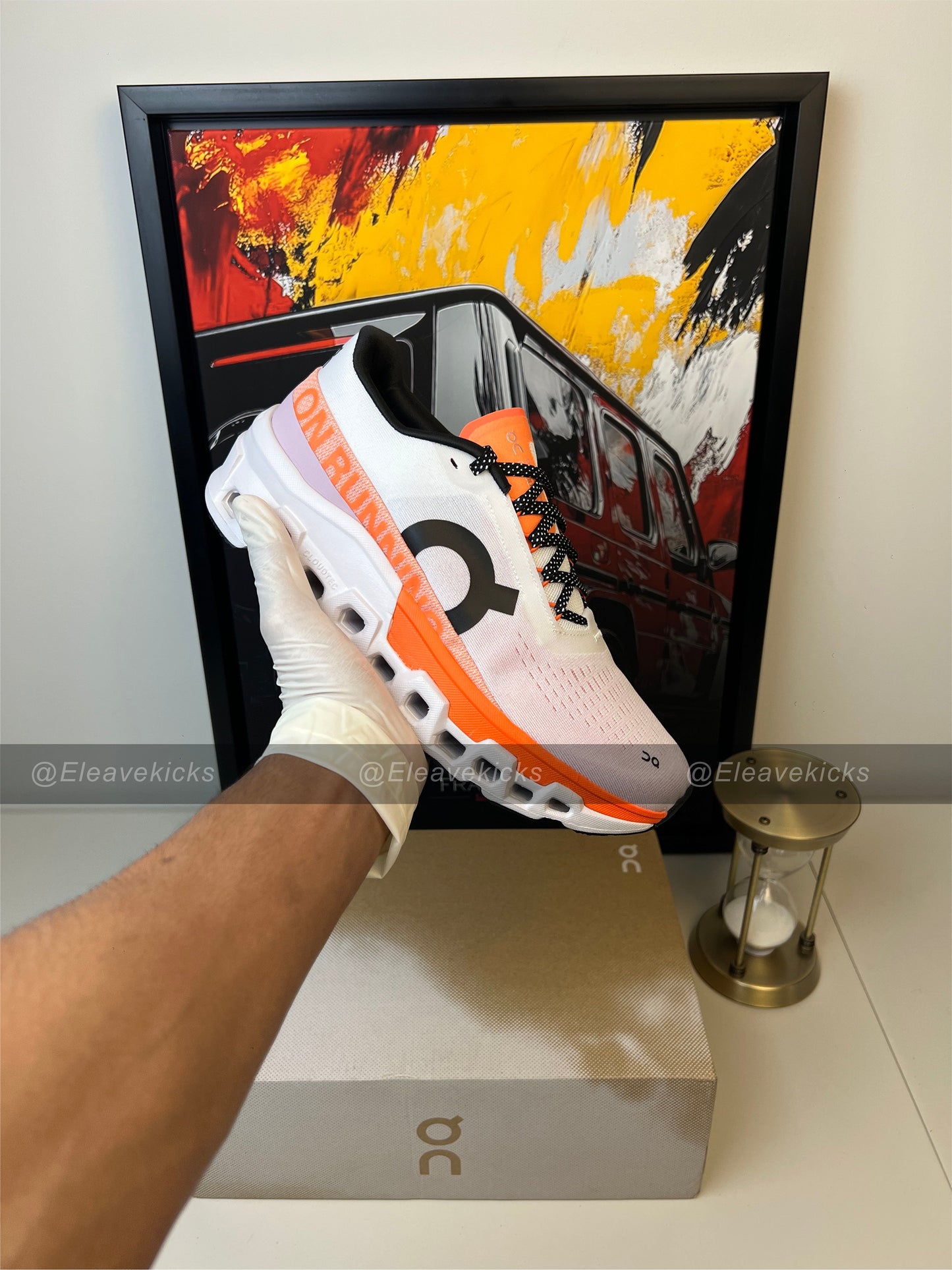 ON Cloudmonster 2 'white orange'