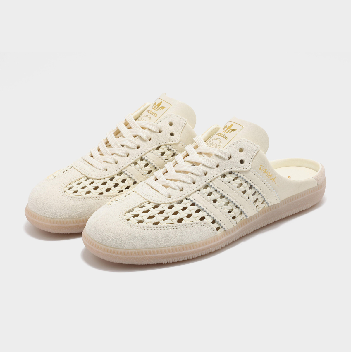 Adidas Samba Mule Woven 'Crew White'