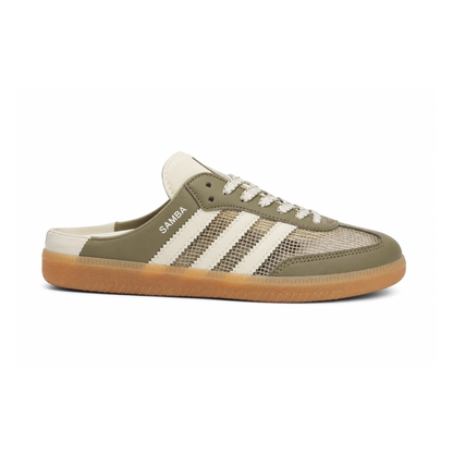Adidas Samba OG Mule "cream white" colorway.