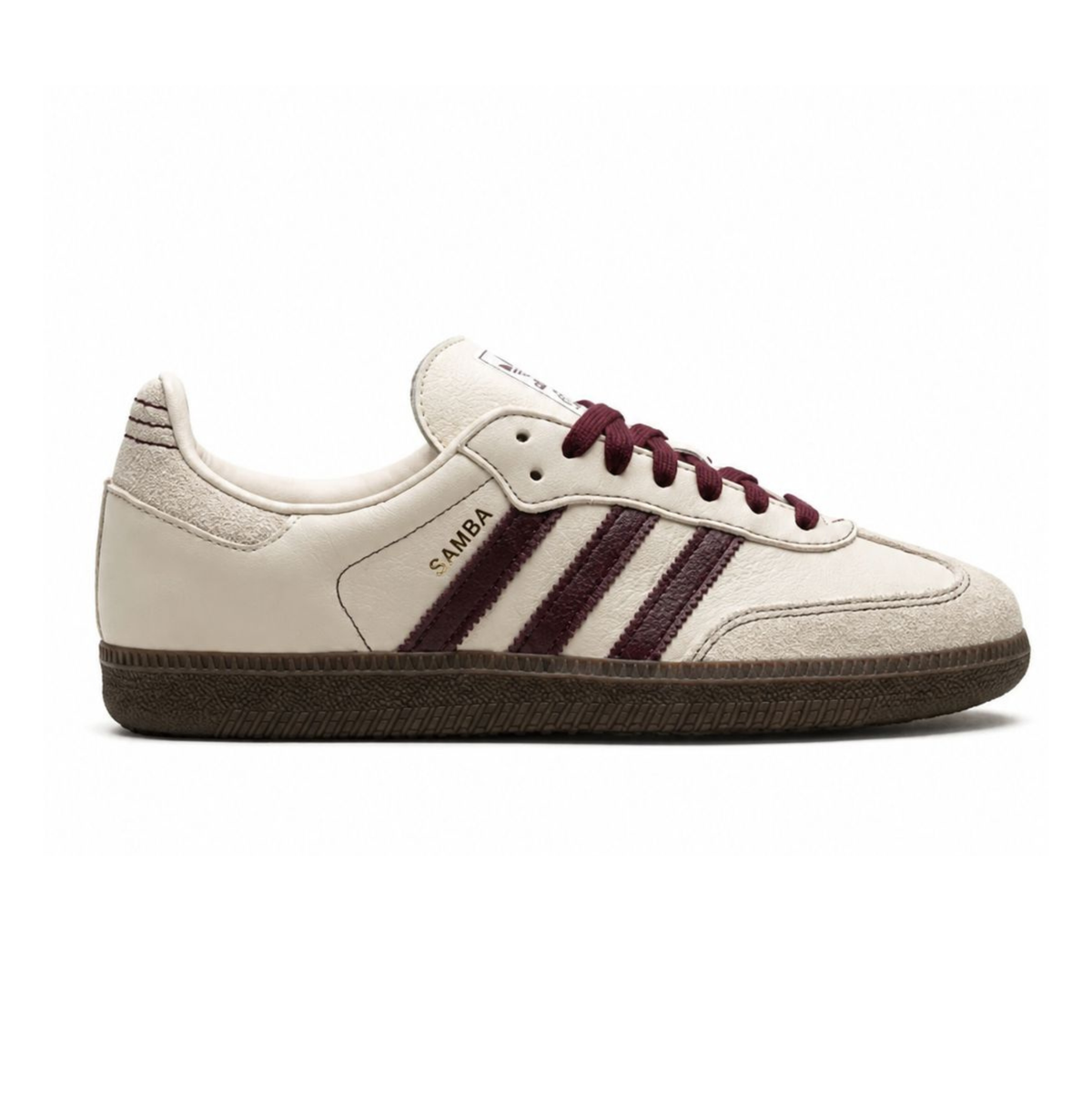 Adidas Samba OG "Wonder White/Maroon"