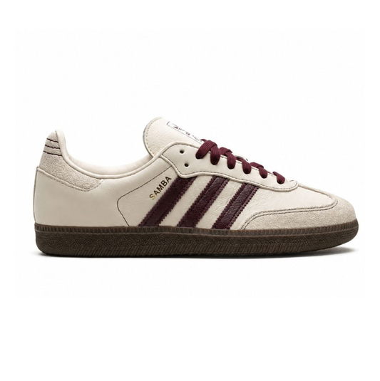 Adidas Samba OG "Wonder White/Maroon"