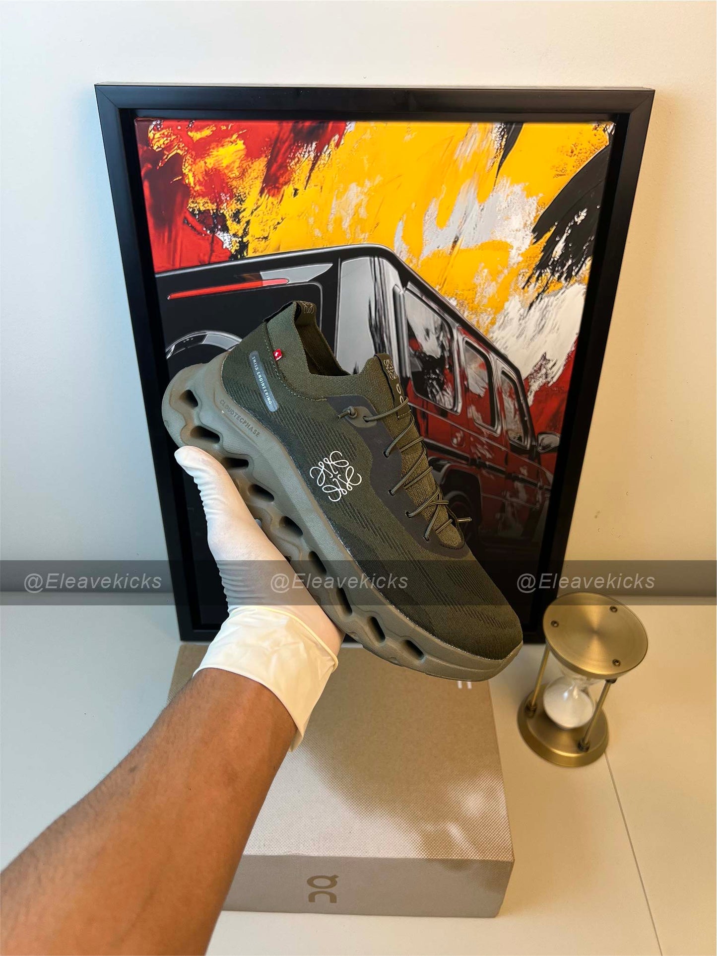 On Running x Loewe Cloudtilt "Khaki Green"