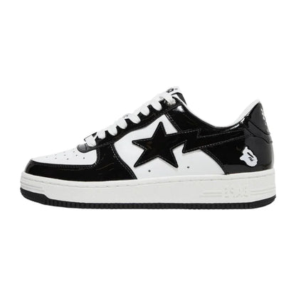 A Bathing Ape Bape Sta Low Black White - Orixa Kicks