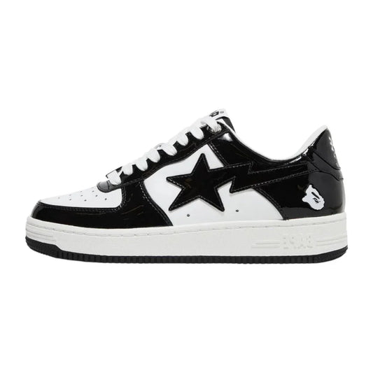 A Bathing Ape Bape Sta Low Black White - Orixa Kicks