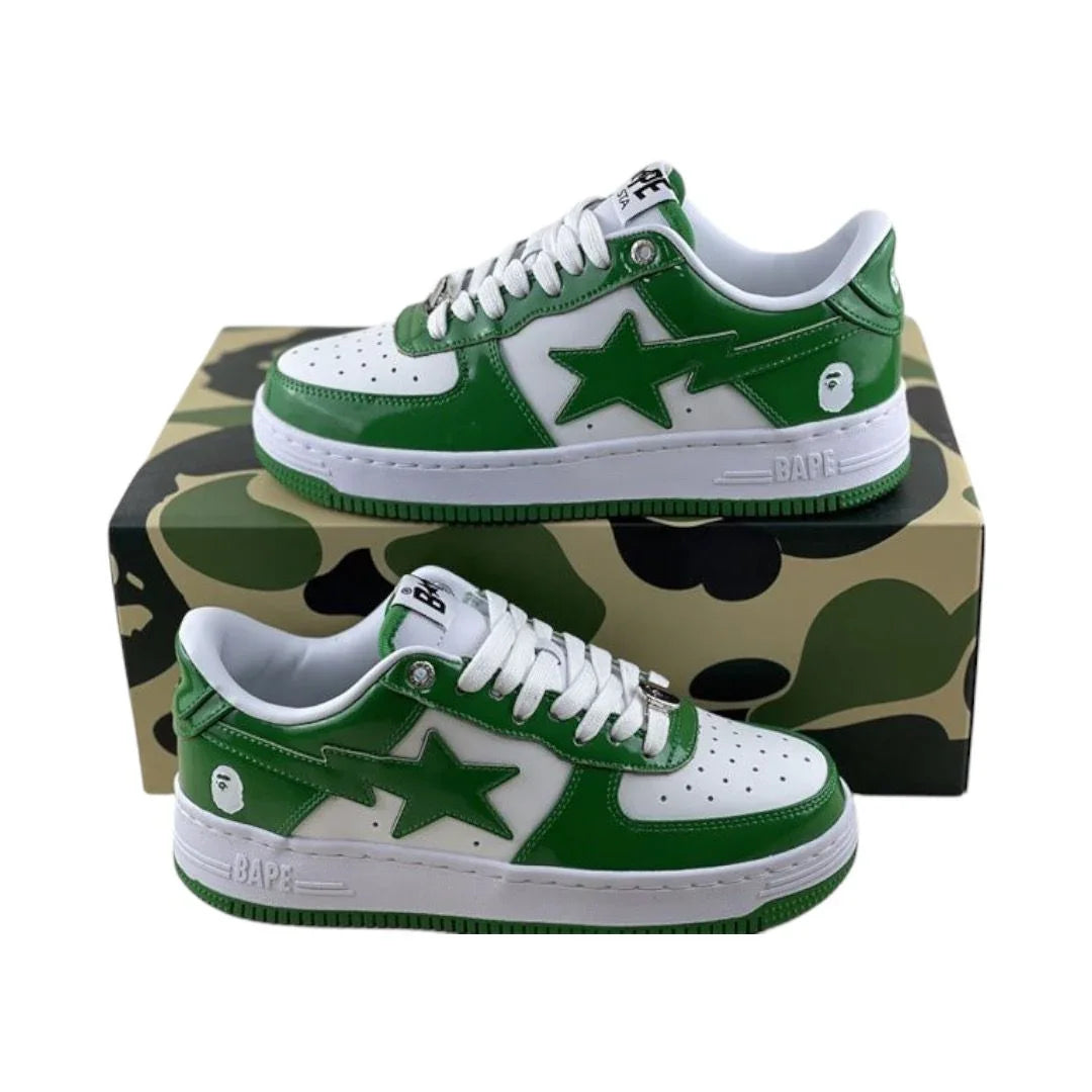 A Bathing Ape Bape Sta Low Green - Orixa Kicks