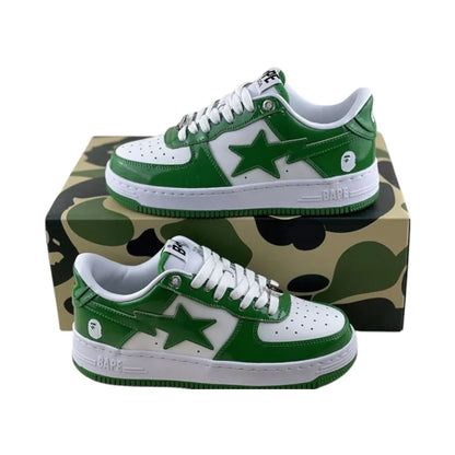 A Bathing Ape Bape Sta Low Green - Orixa Kicks