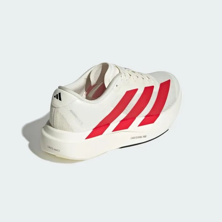 ADIDAS ADIZERO EVO SL "Off WHITE/BETTER SCARLET/CORE BLACK" - Orixa Kicks