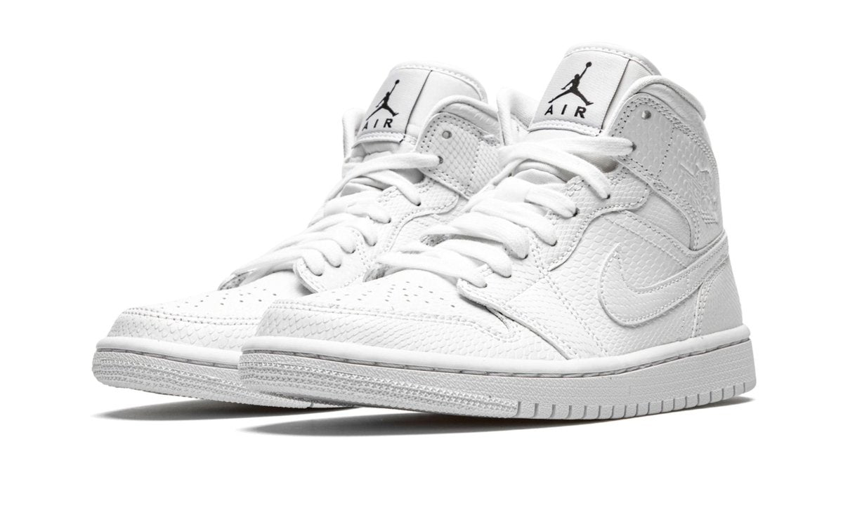 AIR JORDAN 1 MID "WHITE SNAKESKIN" - Orixa Kicks