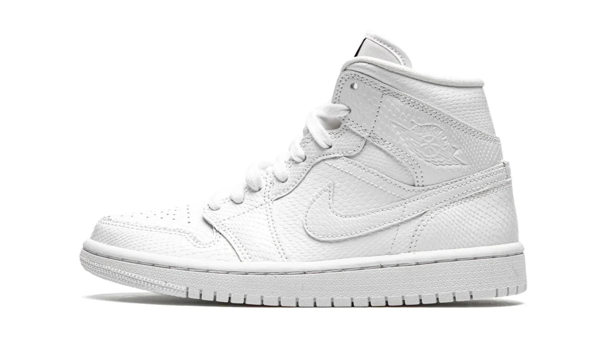 AIR JORDAN 1 MID "WHITE SNAKESKIN" - Orixa Kicks