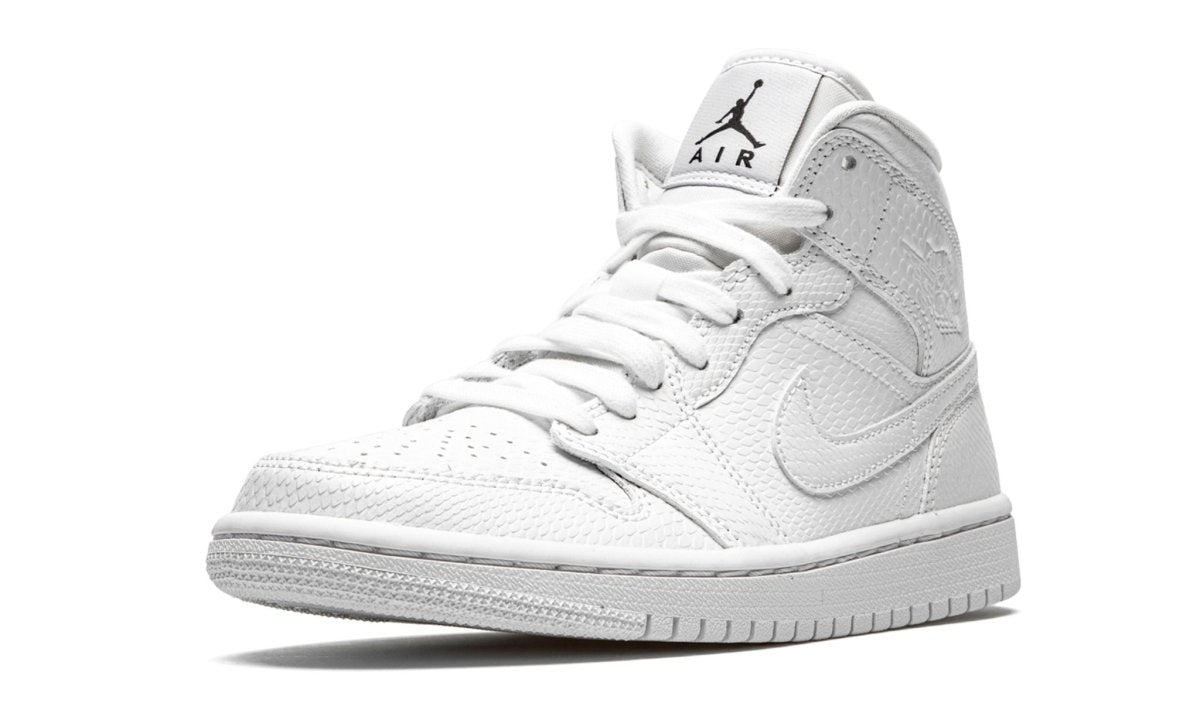 AIR JORDAN 1 MID "WHITE SNAKESKIN" - Orixa Kicks