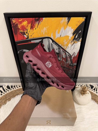 Loewe x ON Wmns Cloudtilt sneaker in 'Beet Red' - Orixa Kicks