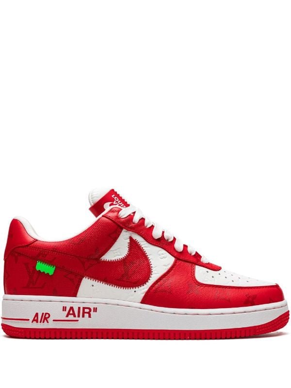 Nike x Louis Vuitton AirForce 1 Low "Virgil Abloh - White/Red" sneakers - Orixa Kicks