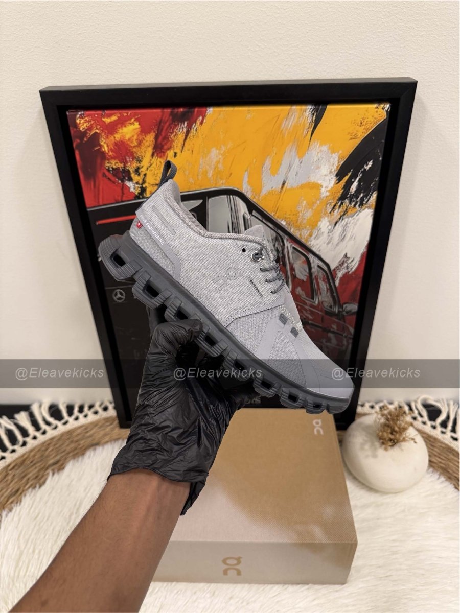 On Cloud 6 waterproof shoe in the Alloy/Wolf - Orixa Kicks
