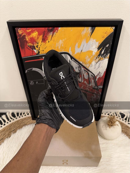 On Cloud X 4 AD sneaker in black and asphalt color. - Orixa Kicks