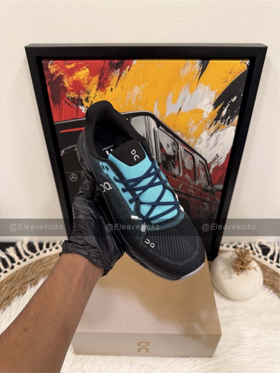 On Cloudmonster Shoes Black Teal - Orixa Kicks