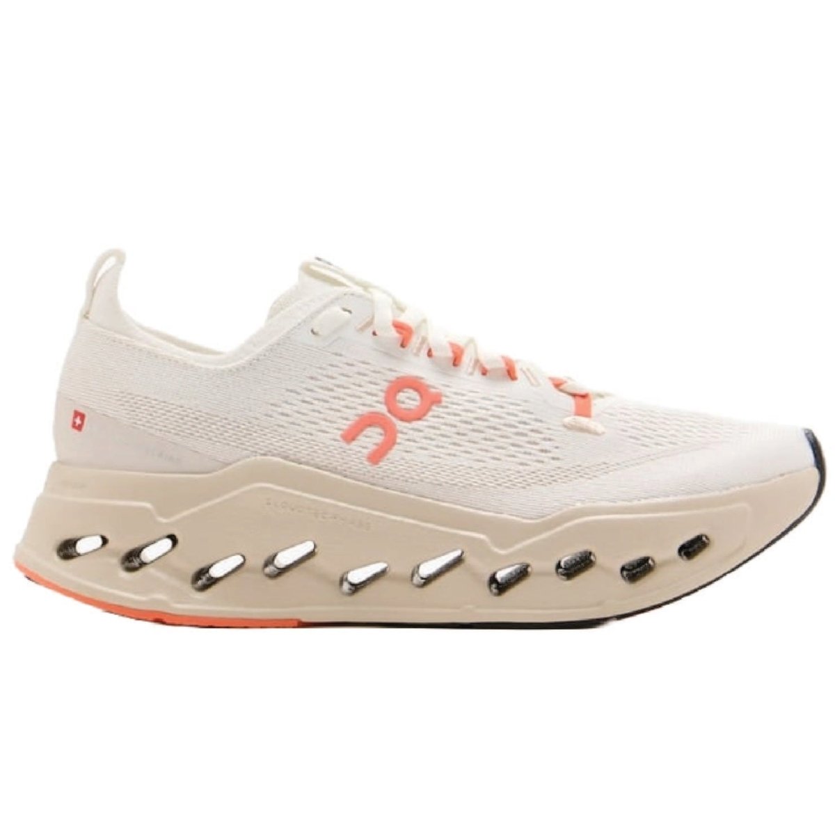 On Cloudsurfer Max shoe in 'Ivory/Salmon' - Orixa Kicks