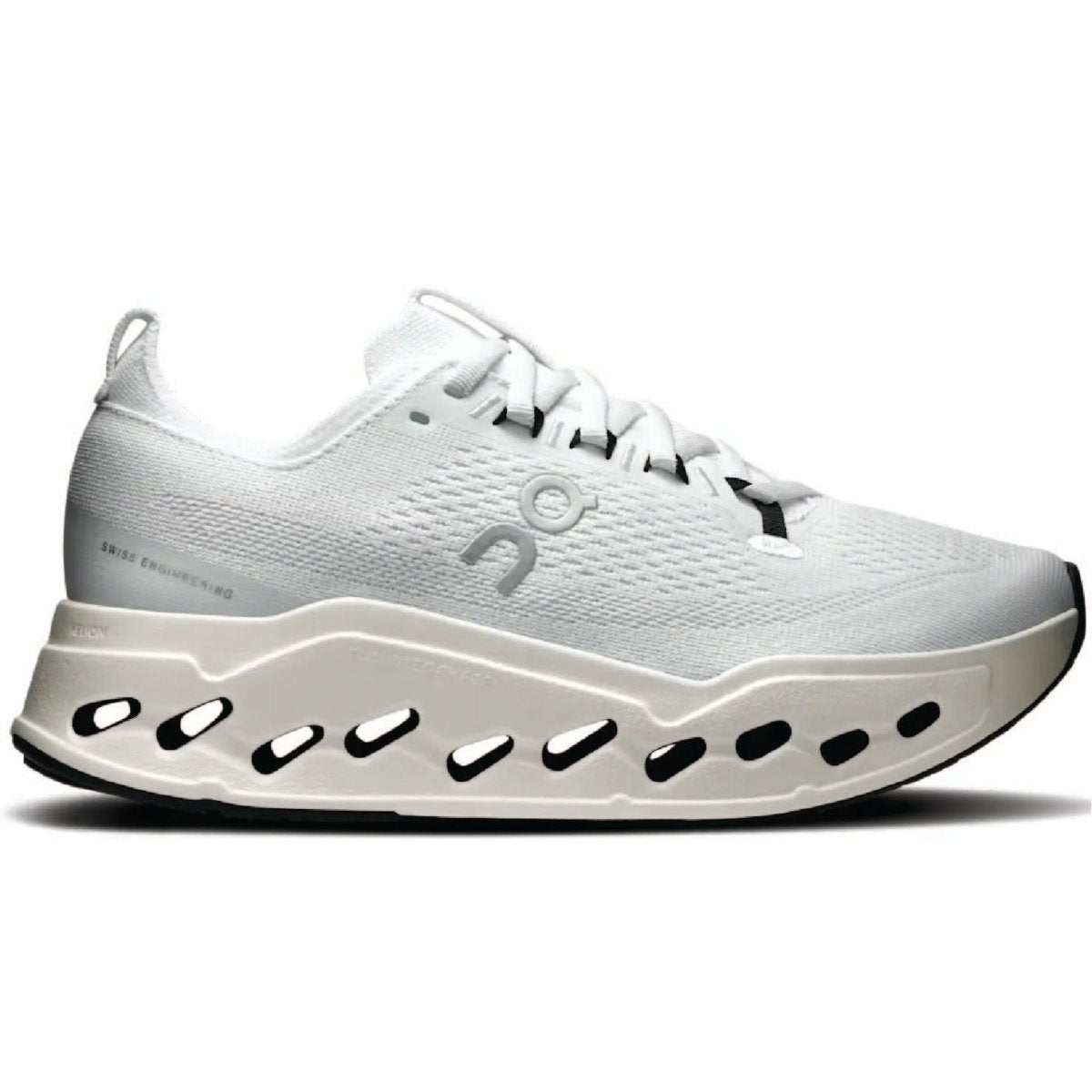 On Cloudsurfer Max shoes in the white/white - Orixa Kicks