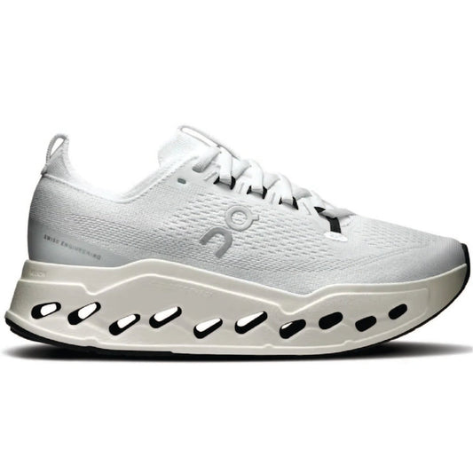 On Cloudsurfer Max shoes in the white/white - Orixa Kicks