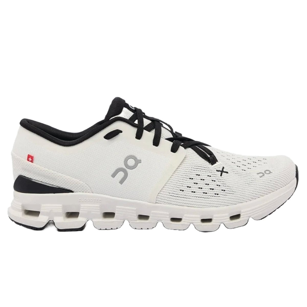 On Men's Cloud X 4 Sneakers Ivory/Black, - Orixa Kicks