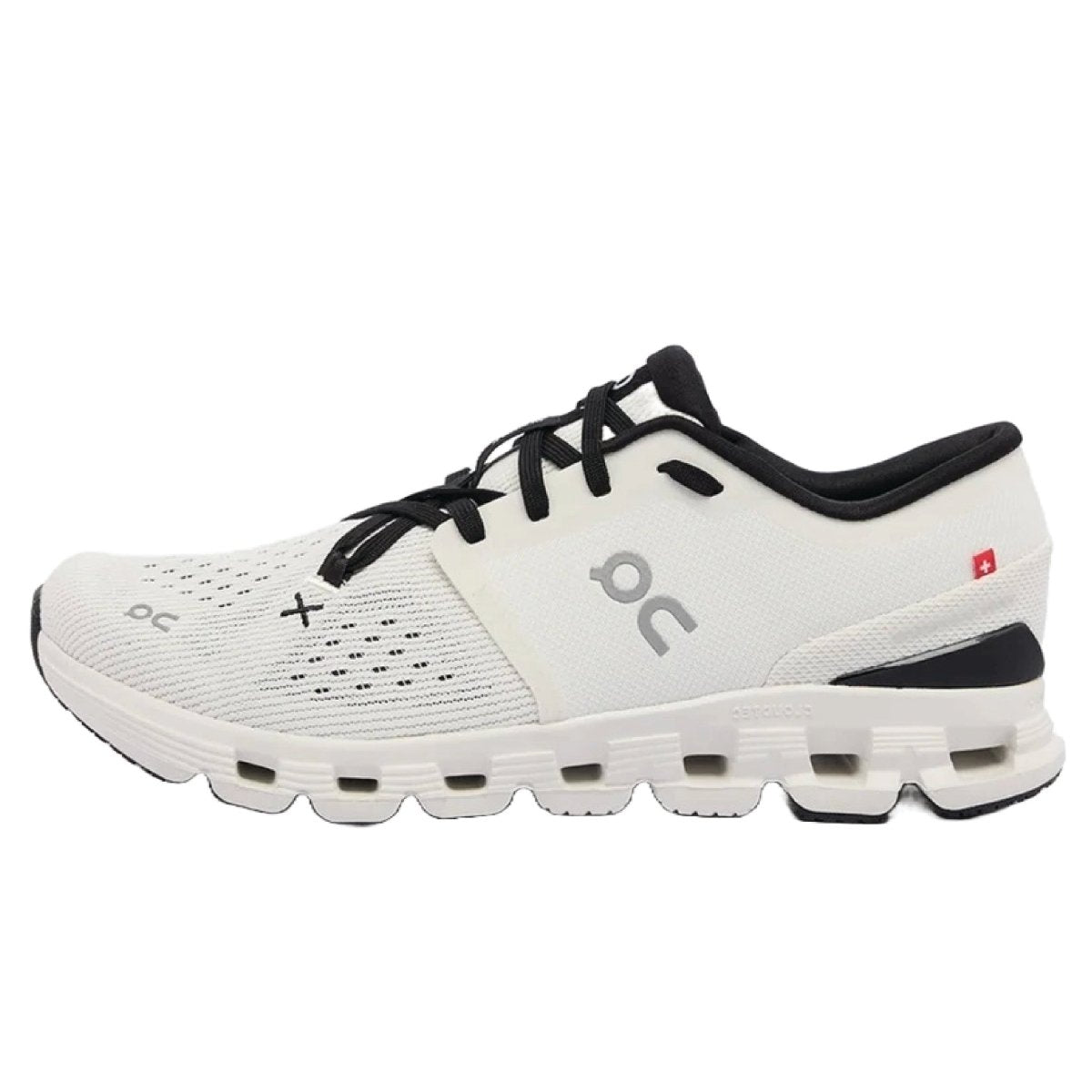 On Men's Cloud X 4 Sneakers Ivory/Black, - Orixa Kicks