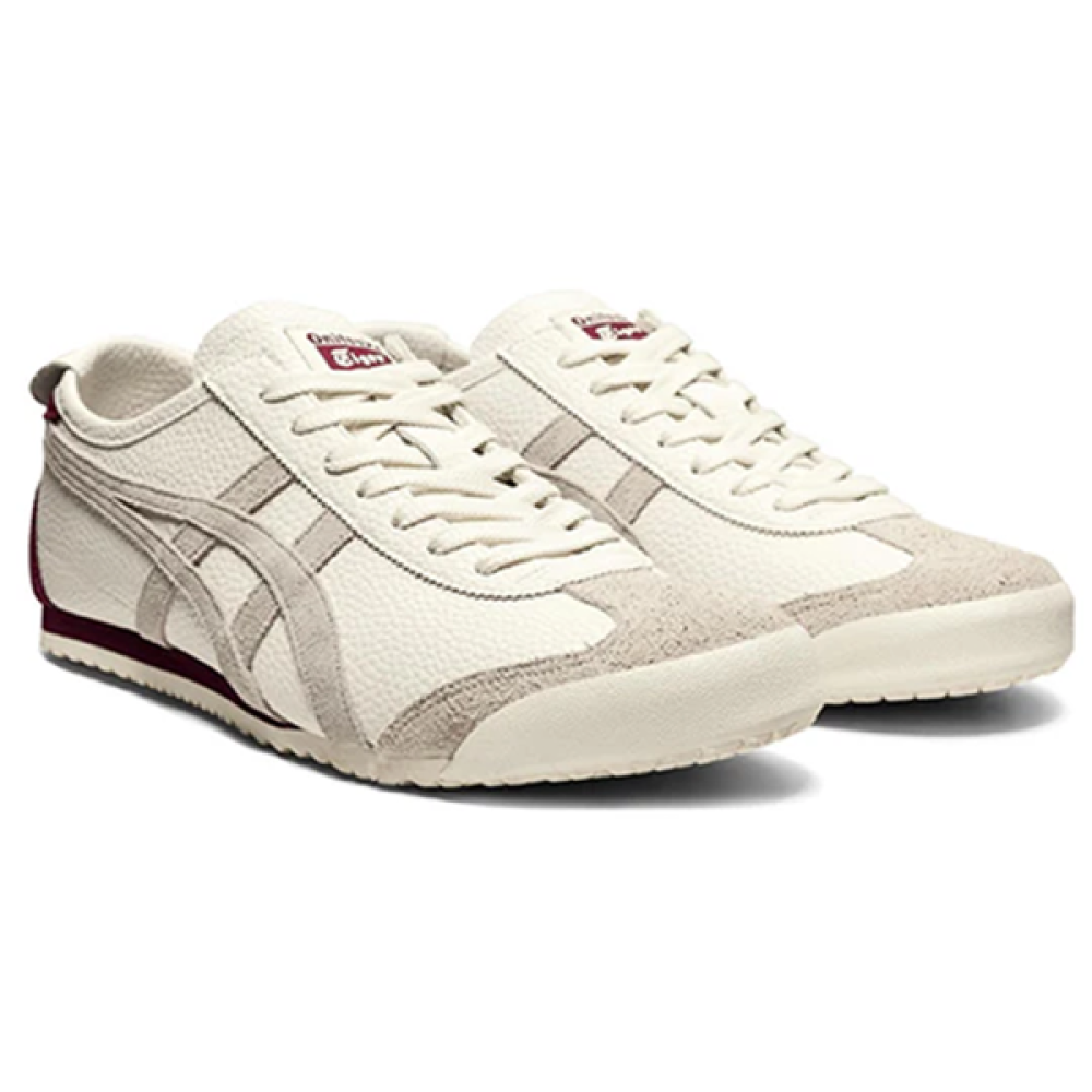 Onitsuka Tiger Mexico 66 Off White sneakers with cream color and classic design, displayed on a plain background