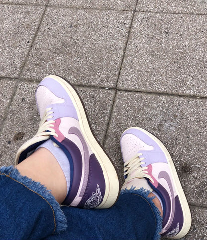 Orixa Kicks Air Jordan 1 Low "Pastel Plum" sneakers featuring purple and pink pastel colorways with white accents