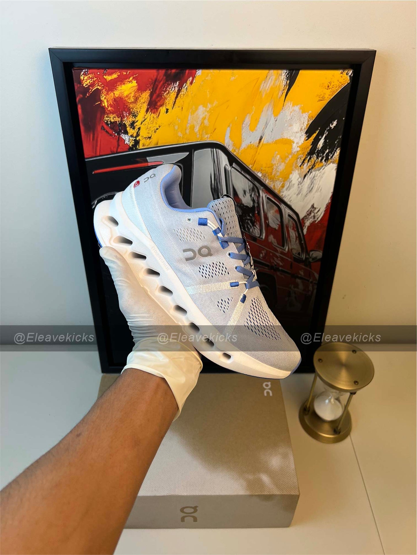 On Cloudsurfer - Heather/White