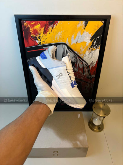 ON Men's Cloudnova Flux, Undyed White/Cobalt