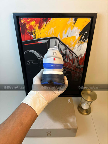 ON Men's Cloudnova Flux, Undyed White/Cobalt