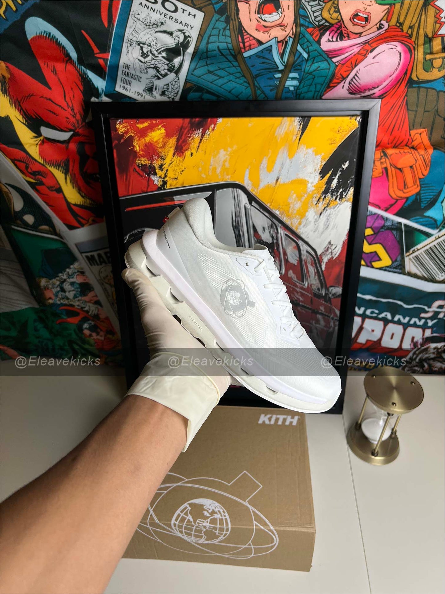 On Running x Kith Cloudzone "White Ice"