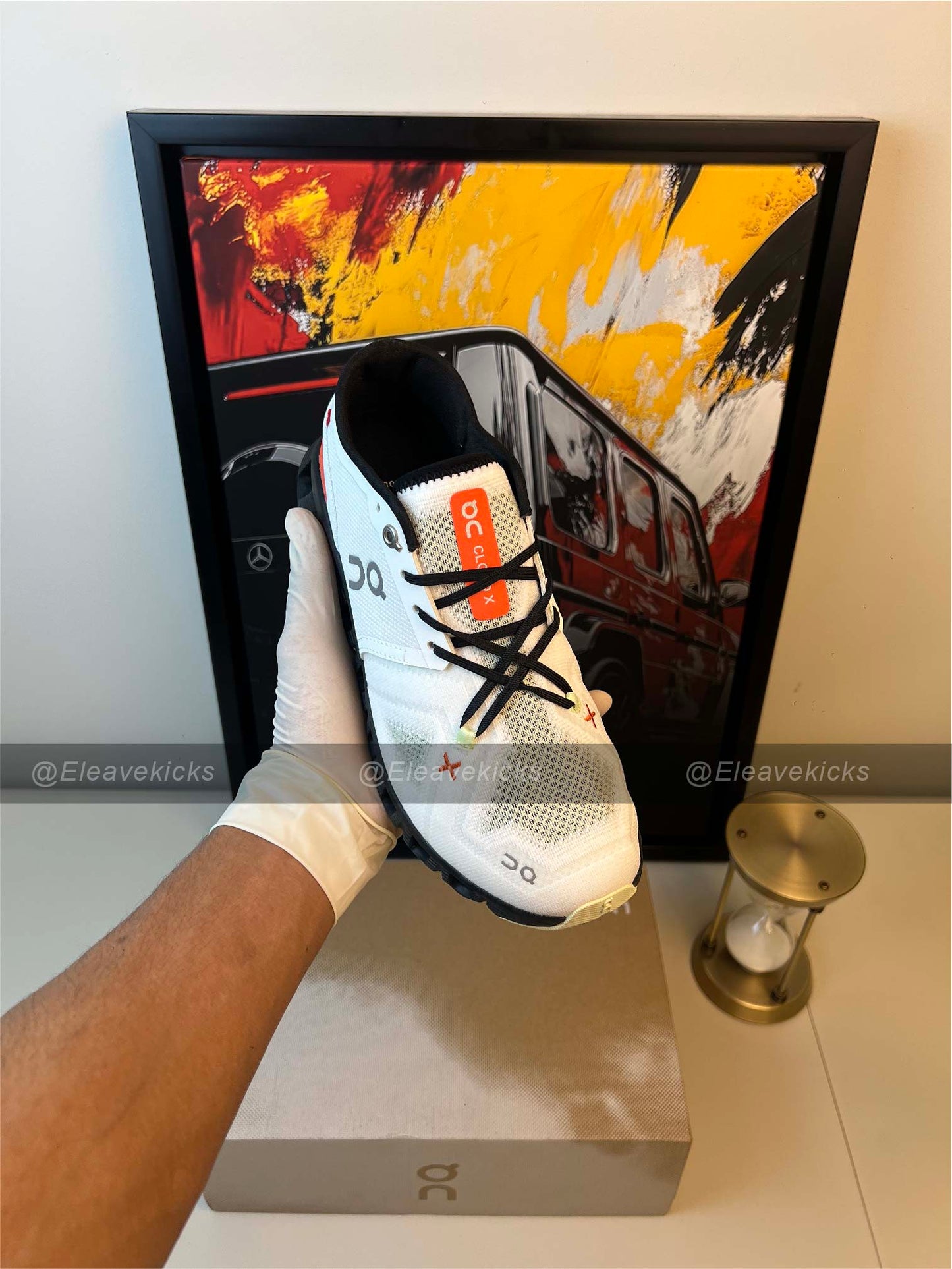 ON Cloud 5 Sneakers, White/Flame,