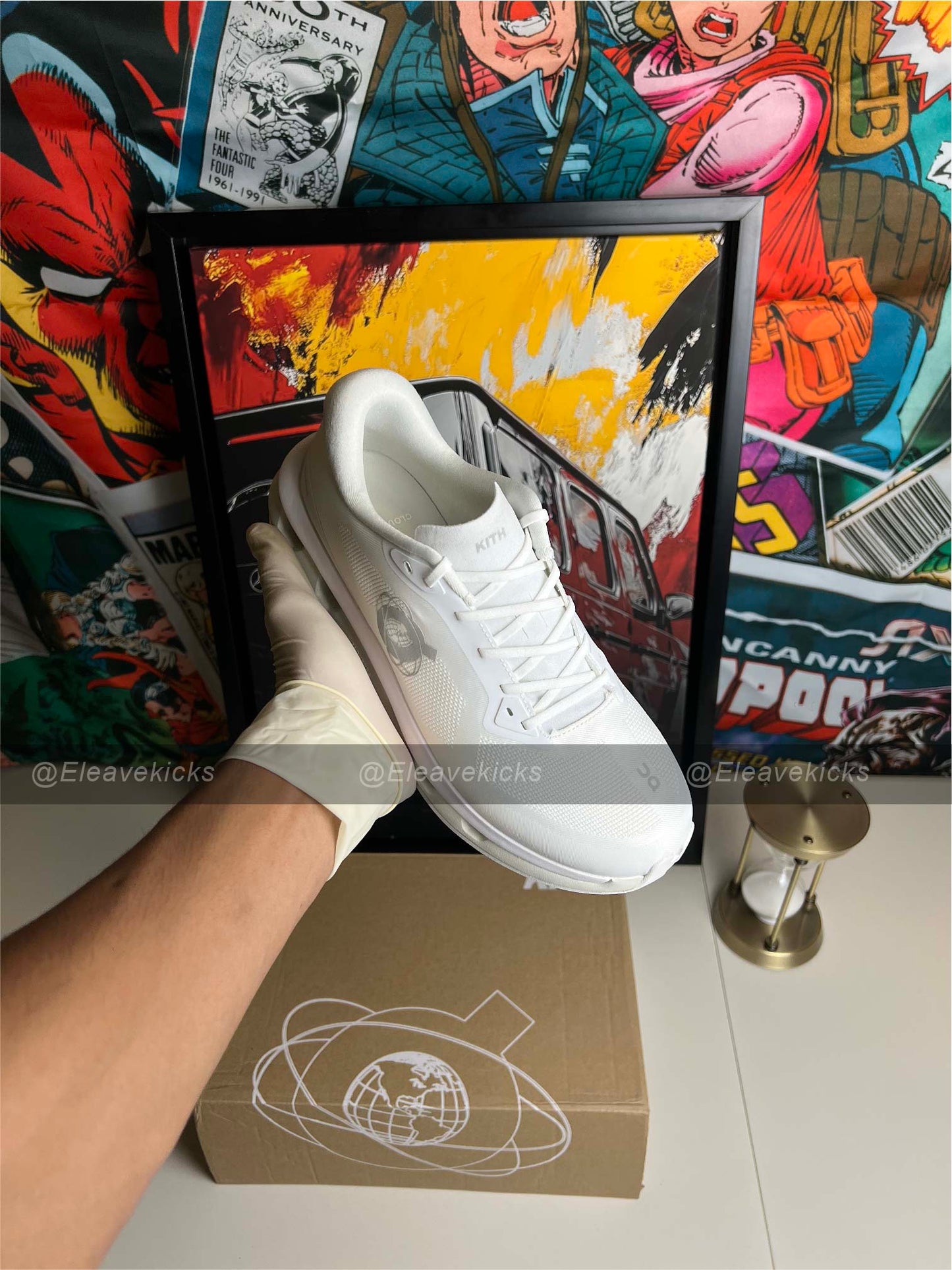 On Running x Kith Cloudzone "White Ice"