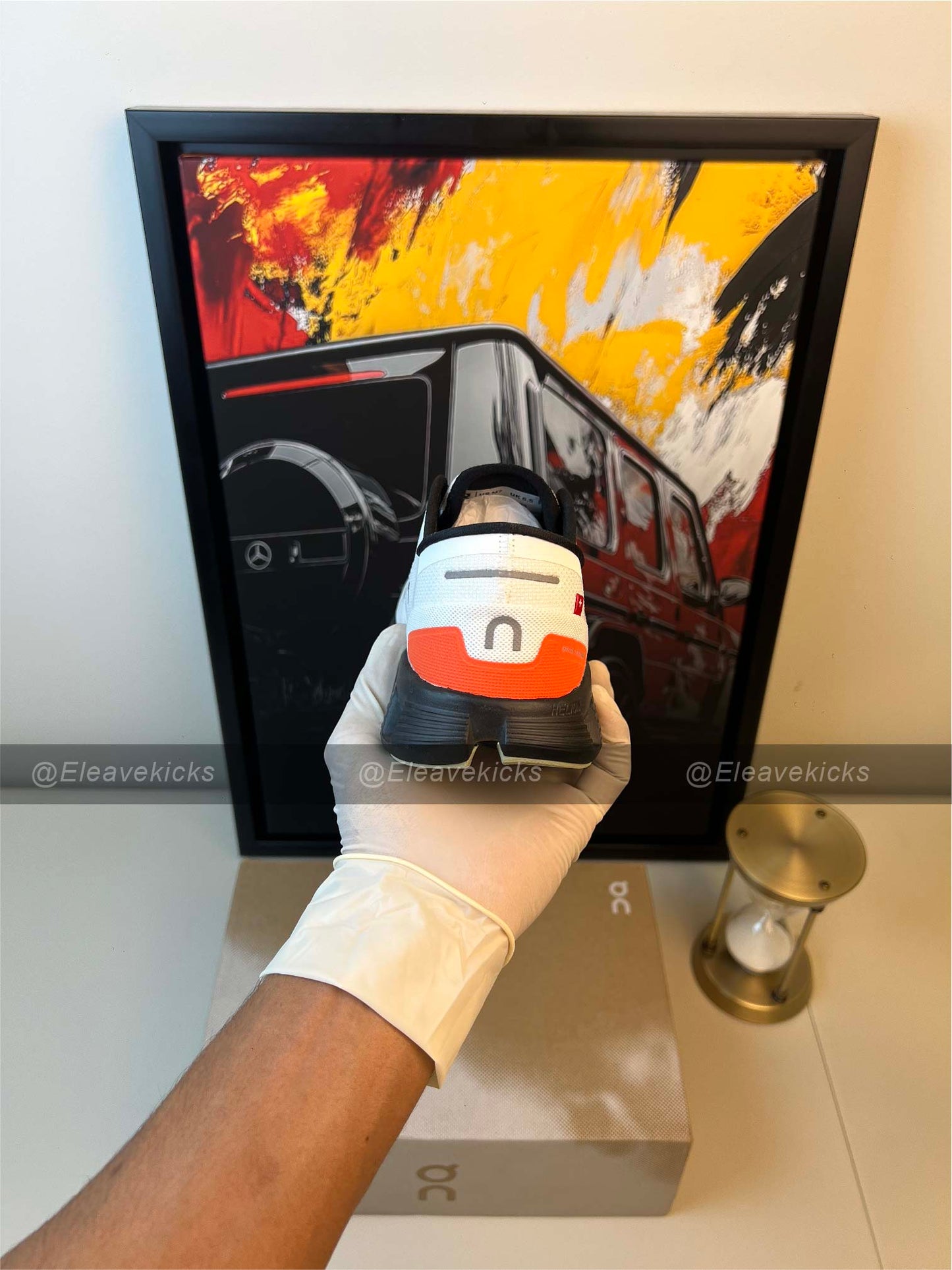 ON Cloud 5 Sneakers, White/Flame,