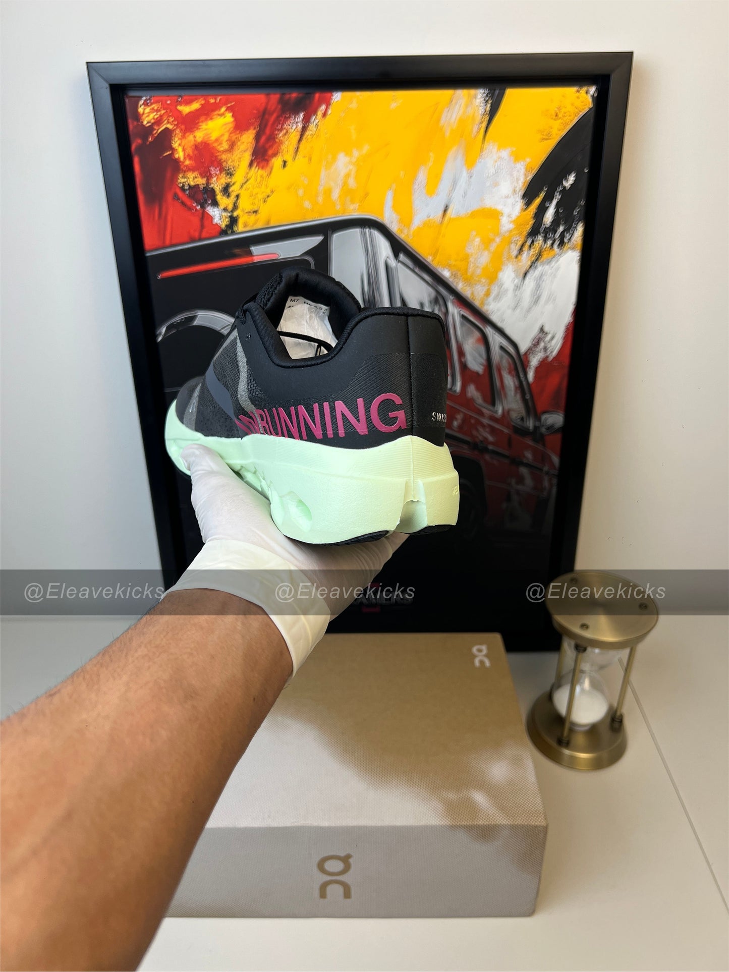 On Cloudsurfer Next  shoes, black/lima