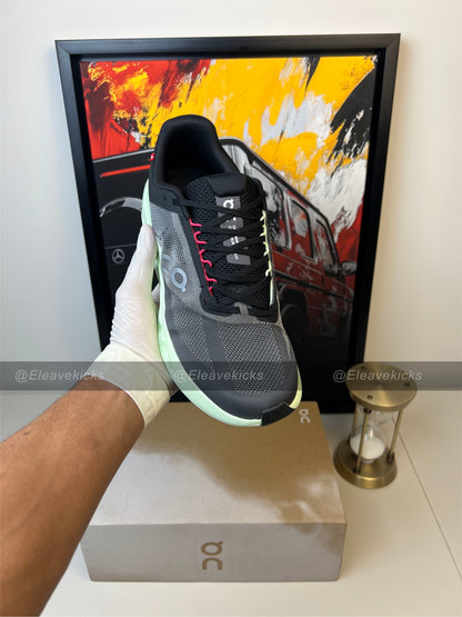 On Cloudsurfer Next  shoes, black/lima