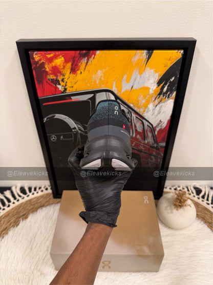 On Cloudmonster Shoes Black Teal