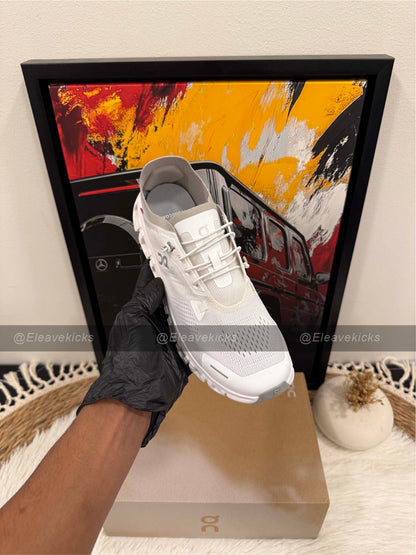 On Running Cloud X 4 AD shoe in white.