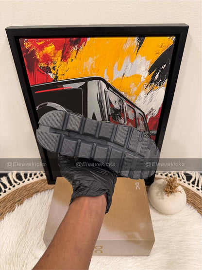 On Cloud 6 waterproof shoe in the Alloy/Wolf