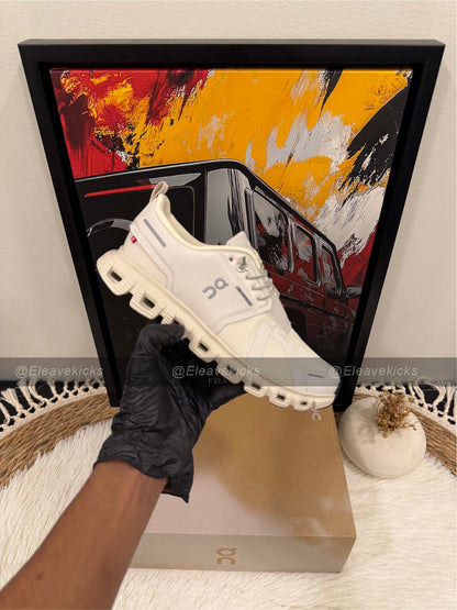 On Cloud 6 waterproof in "Pearl Cream"