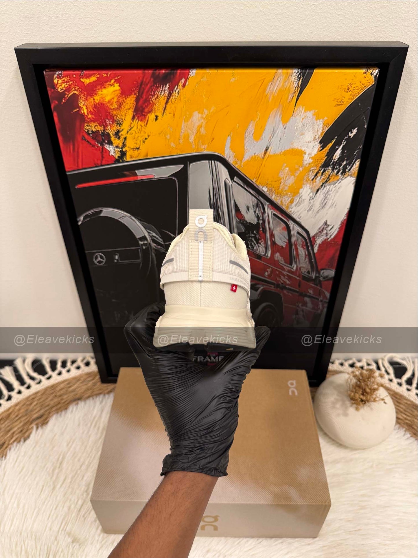 On Cloud 6 waterproof in "Pearl Cream"