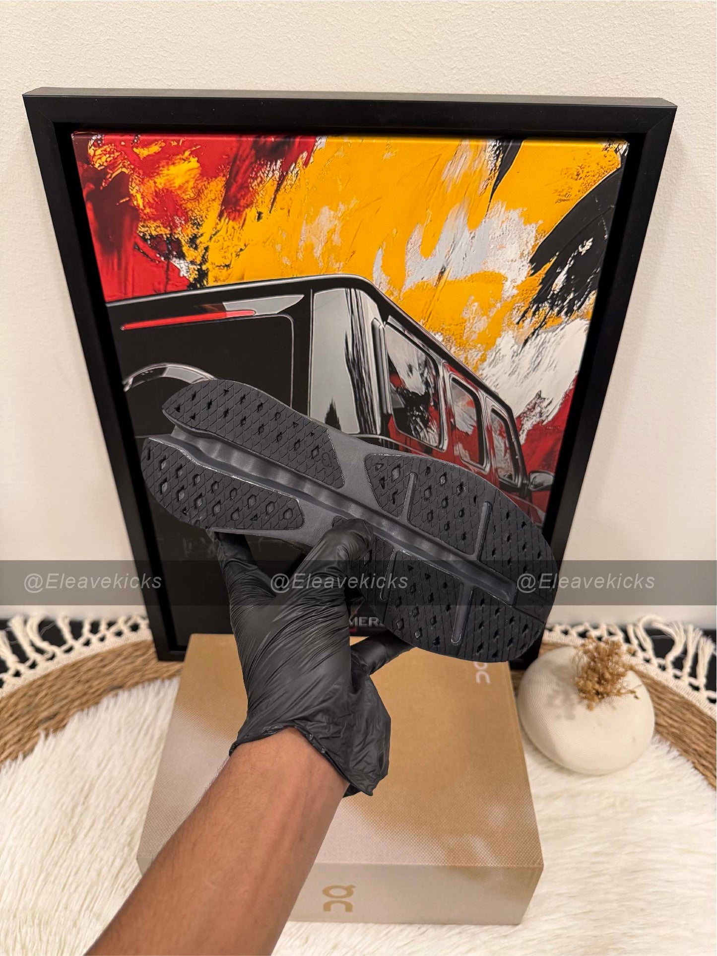 On Running Cloudsurfer Max shoe in the Black Eclipse