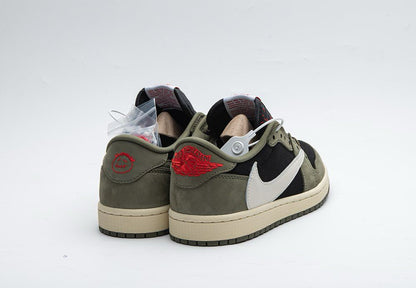 Travis Scott x Air Jordan 1 Low OG Black Olive - Orixa Kicks